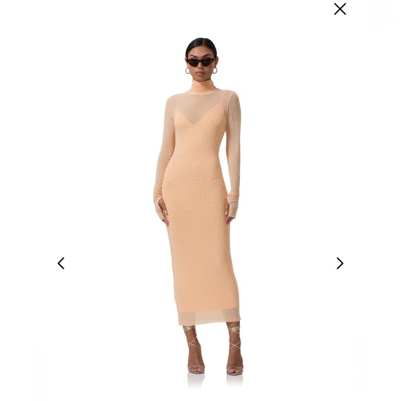 AFRM Peach Dress - Picture 5 of 5